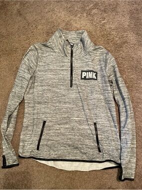 Victoria's Secret PINK Gray Zip-Up Hoodie